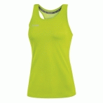 TANK TOP RUNNING SANS MANCHE FEMME - JAKO - RUN 20 VERT FLUO