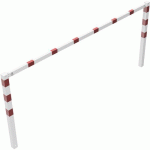 BARRIÈRE CHEMINS PIÉTONS À ASSEMBLER - BLANC/ROUGE - 3000MM - SCHAKE