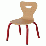 CHAISE MALIBU 4P - T1 - COQUE HÊTRE / ALU ROUGE 3020 - MANUTAN EXPERT