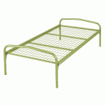 LIT EVOLUTION STANDARD 80X190 CM SOMMIER TREILLIS COLORIS VERT - MANUTAN COLLECTIVITÉS
