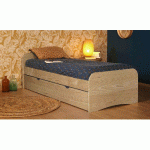 LIT GIGOGNE NEO  BOIS NATUREL 90X190 CM