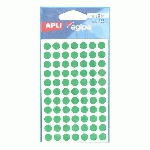 PASTILLE ADHÉSIVE Ø 8 MM AGIPA 111831 VERTE - BOÎTE DE 462