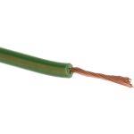 CÂBLE TRIPLE HOMOLOGATION RS PRO VERT/JAUNE, SECTION 0,5 MM² 1 KV C.C., 600 V C.A., , TRIPLE HOMOLOGATION ( PRIX POUR BOBINE DE 100 MÈTRES )