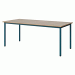 TABLE MALIBU 180X80 T5 4P STRA ALAISÉ ACACIA/BLEU 5025