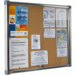 VITRINE AFFICHAGE INTÉRIEUR INOX FOND LIÈGE 69 X 115 CM 10 A4 - MANUTAN COLLECTIVITÉS