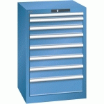 ARMOIRE BLEU CAP. 564X572X850 AVEC 8 TIR. 75KG _ 14.250.040 - LISTA