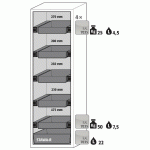 ARMOIRE SÉCURITÉ S-CLASSIC-90 S90.196.060.WDAS JAUNE - MANUTAN COLLECTIVITÉS