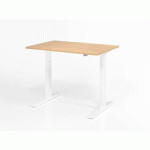 BUREAU ASSIS-DEBOUT SÉRIE XMKA-120X80CM-CHÊNE-BLANC - HAMMERBACHER