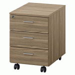 CAISSON MOBILE ESSENZZA / DARWIN 3 TIROIRS ORME