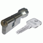 CYLINDRE À BOUTON - VARIÉ DÉBRAYABLE NICKELÉ – EC-S - 55 X 45 MM ABUS