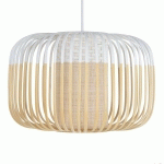 FORESTIER BAMBOO LIGHT S SUSPENSION 35 CM BLANCHE