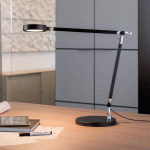 LAMPE DE TABLE LED MAULGRACE, NOIR, 37 CM, À INTENSITÉ VARIABLE, CCT