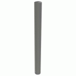 POTELET URBIN TÊTE BOMBÉE MÉTAL HTR 1 M Ø 102 MM - GRIS 9006 - BUTON DESIGN