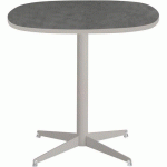 TABLE BASSE TAMARIS PL.MÉTAL BROSSÉ/SABLE PIET.SABLE/ARGENT - CLEN