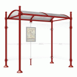 ABRI BUS PROVINCE 2.50 M 1 BARDAGE LAT. BOULE ROUGE 3004 - PROCITY