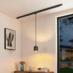 ARCCHIO HELENI SUSPENSION RAIL DORÉ ET NOIR 12 CM