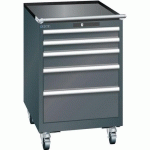 ARMOIRE NOIR 564X725X890 AVEC 5 TIR. 75KG _ 78.546.060 - LISTA