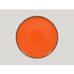 ASSIETTE PLATE ROND ORANGE PORCELAINE Ø 27 CM FIRE RAK