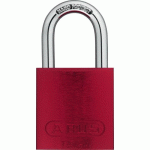 CADENAS À CLÉ - LAITON - ROUGE - 72/40 ABUS