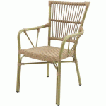 CHAISE DE BISTROT JAMES EN ROTIN - BAMBOU-NATUREL