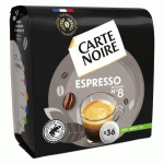 DOSETTES DE CAFÉ CARTE NOIRE EXPRESSO RICHE N° 8 - PAQUET DE 36