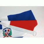 DRAPEAU RÉPUBLIQUE DOMINICAINE : DIMENSIONS - 40 X 60 CM