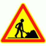 PANNEAU DE CHANTIER TRAVAUX-1000MM-CL2 - KELIAS