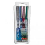 PILOT POCHETTE DE 4 STYLOS FEUTRE POINTE TUBULAIRE 0,5 MM ENCRE LIQUIDE 4 COULEURS HI-TECPOINT BX-V5