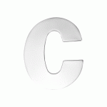 PLAQUE SIGNALÉTIQUE NUMÉRO OU LETTRE EN INOX POLI DÉCOUPÉ - C KARCHER DESIGN