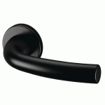 POIGNÉES DE PORTE DOUBLES SUR ROSACES - ARCADE - ALUMINIUM - NOIR NORMBAU