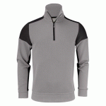 PRINTER PRIME PRIME SWEATSHIRT HALFZIP UNISEX GRIS ACIER/NOIR - TAILLE XXL