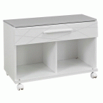RANGEMENT BAS MOBILE BLANC GRAPHIQUE SUNDAY L.80CM