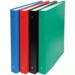 SET 10 CLASSEURS PVC 4 ANNEAUX 30MM A4 MAXI 24X32CM ASSORTIS - EXACOMPTA