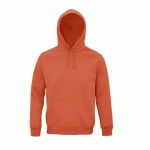 SWEAT PERSONNALISABLE COTON ORGANIQUE BIO ORANGE BRULEE