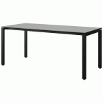 TABLE MALIBU 180X80 T6 SOUDÉ ST ISOS GRIS 1400/NO NOIR 9005 - MANUTAN EXPERT
