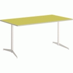 TABLE TAMARIS 180 X 80 PL.VERT ANIS/SABLE PIET.SABLE/TRANSP.