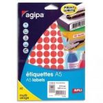 AGIPA ETUI DE 960 PASTILLES ROUGE DIAMÈTRE 15 MM