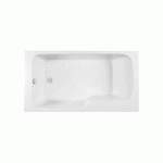 BAIGNOIRE BAIN DOUCHE 160X85CM AVEC PIEDS ET VIDAGE - VERSION GAUCHE - MALICE JACOB DELAFON
