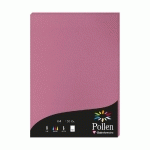 ETUI DE 50 FEUILLES POLLEN 210X297MM 120G/M2 - ROSE HORTENSIA - LOT DE 3