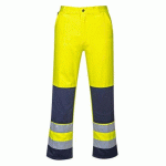 PORTWEST TX71 PANTALON HAUTE-VISIBILITÉ SÉVILLE JAUNE/MARINE - TAILLE XL - STANDARD