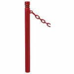 POTELET PROVINCE Ø76 MM CHAINES 1 ANNEAU CITY ROUGE 3004 - PROCITY
