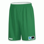 SHORT DE BASKET RÉVERSIBLE - JAKO - CHANGE 20 VERT/BLANC