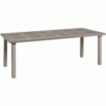 TABLE LEVANTE TAUPE RALLONGE 160-220 CM