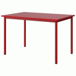 TABLE MALIBU 120X80 T6 4P STRA ABS ROUGE U321/ROUGE 3020 - MANUTAN EXPERT