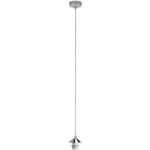 BALANCIER POUR LAMPE SUSPENSION FIX MÉTAL CHROME H: 50 CM