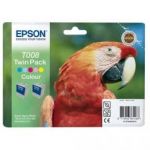 EPSON BLISTER DE 2 CARTOUCHES T008 - COUL - STYLUS PHOTO 790/870/875/890/895/915