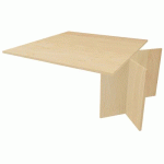 EXTENSION 140 X 140 CM POUR TABLE OVALE CHÊNE CLAIR - MANUTAN