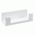 GOULOTTE PASSE-CÂBLES HORIZONTALE UNIVERSELLE L 30 CM X P 12 X H 9 CM- FINITION BLANC