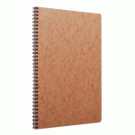 LOT DE 5 - CAHIER RELIURE INTÉGRALE AGE BAG A4 100 PAGES LIGNÉ + MARGE - TABAC