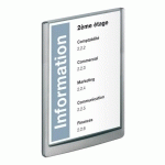 PLAQUE MURALE 32,8 X 23,3 CM CLICK SIGN DURABLE GRISE